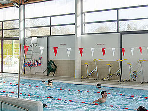 Saint-Aubin-le-Cloud piscine communautaire, bassin intérieur chauffé